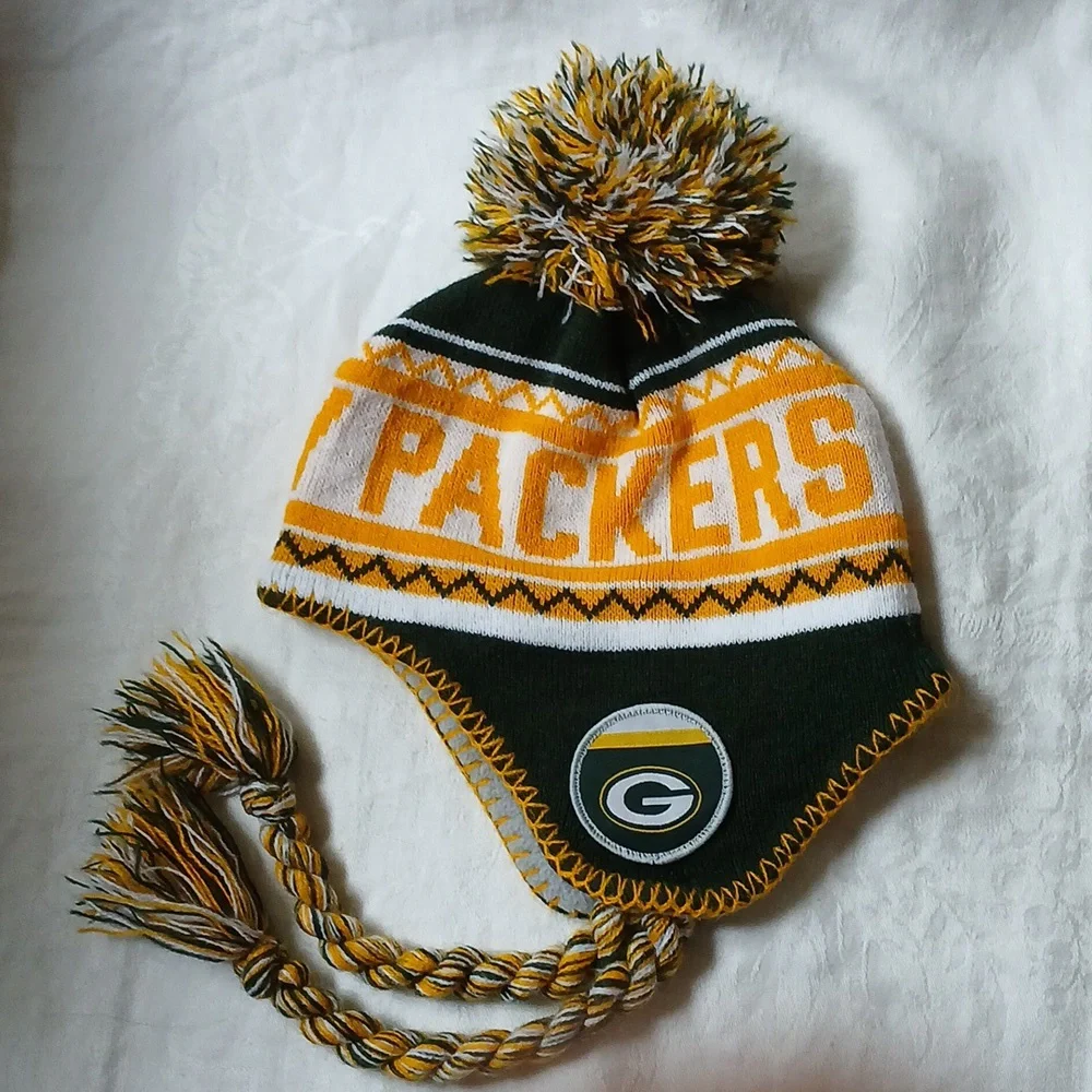 NFL Green Bay Packers Kids Pom-Pom Knit Hat